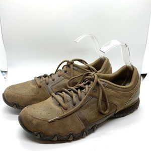 Skechers Women's Relaxed Fit Bikers Transcend Leather Sneakers Brown Sz 10